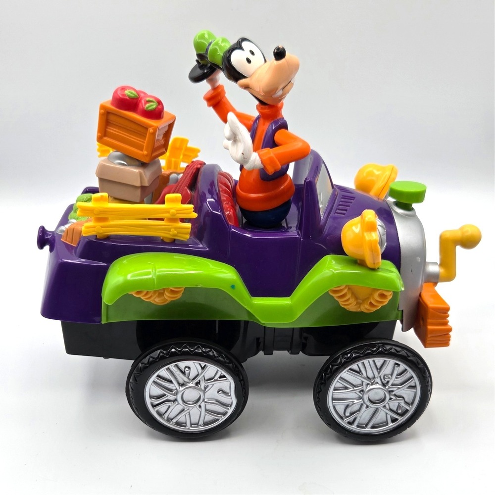 Disney Goofy Jalopy Car Bumpy Ride Vehicle Sounds & Vibrations Working No Remote